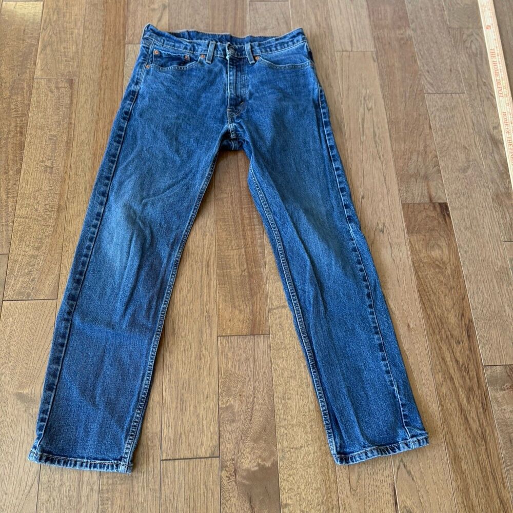 Levi’s 505 Regular Fit Straight Leg Blue Denim Jeans Men's Size 32x29